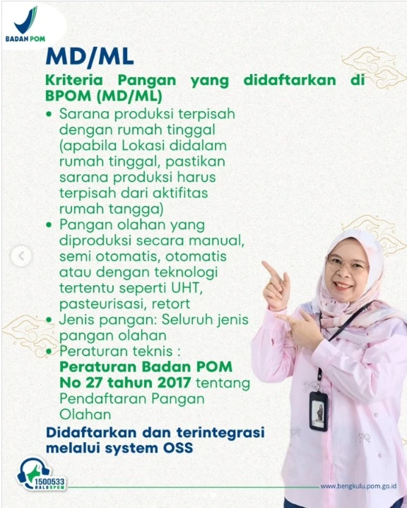 Beda MD dan ML BPOM